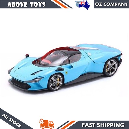 Bburago 1:18 Scale 2022 Ferrari Daytona SP3 French Blue Car Model - Picture 3 of 3