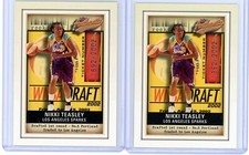 2002-03 Fleer Authentix WNBA Rookie #105 Nikki Teasley /2002 2 Card Lot