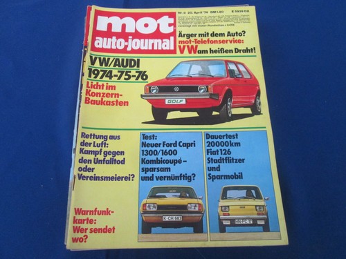 Auto Journal motor   1974    FORD Capri 1300/1600 + FIAT 126
