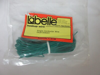 Model Railroad LaBelle Train Hook Up Wire Single Conductor 33' in Pack Race Cars