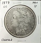 1878 CC Morgan Silver Dollar Good Details