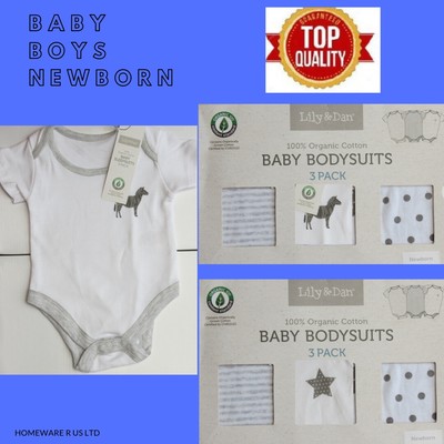 12-18 months bodysuits vests 3 pack boxed plain yellow grey bee zebra boys girls
