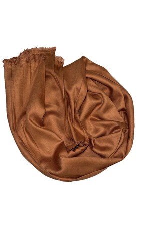 Soft Plain Hijab Scarf Maxi Wedding Solid Colours Shawl Wrap Frayed Detailed - Picture 17 of 26