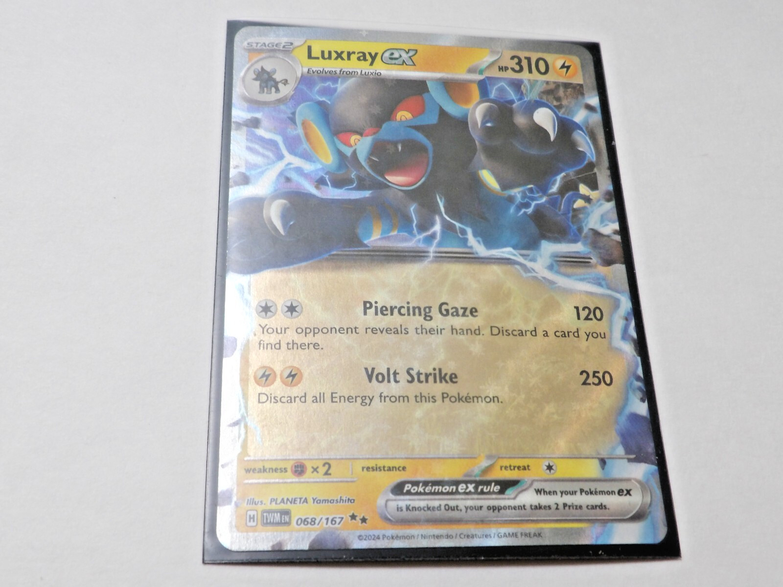 Pokemon Twilight Masquerade Luxray EX #068/167 NM