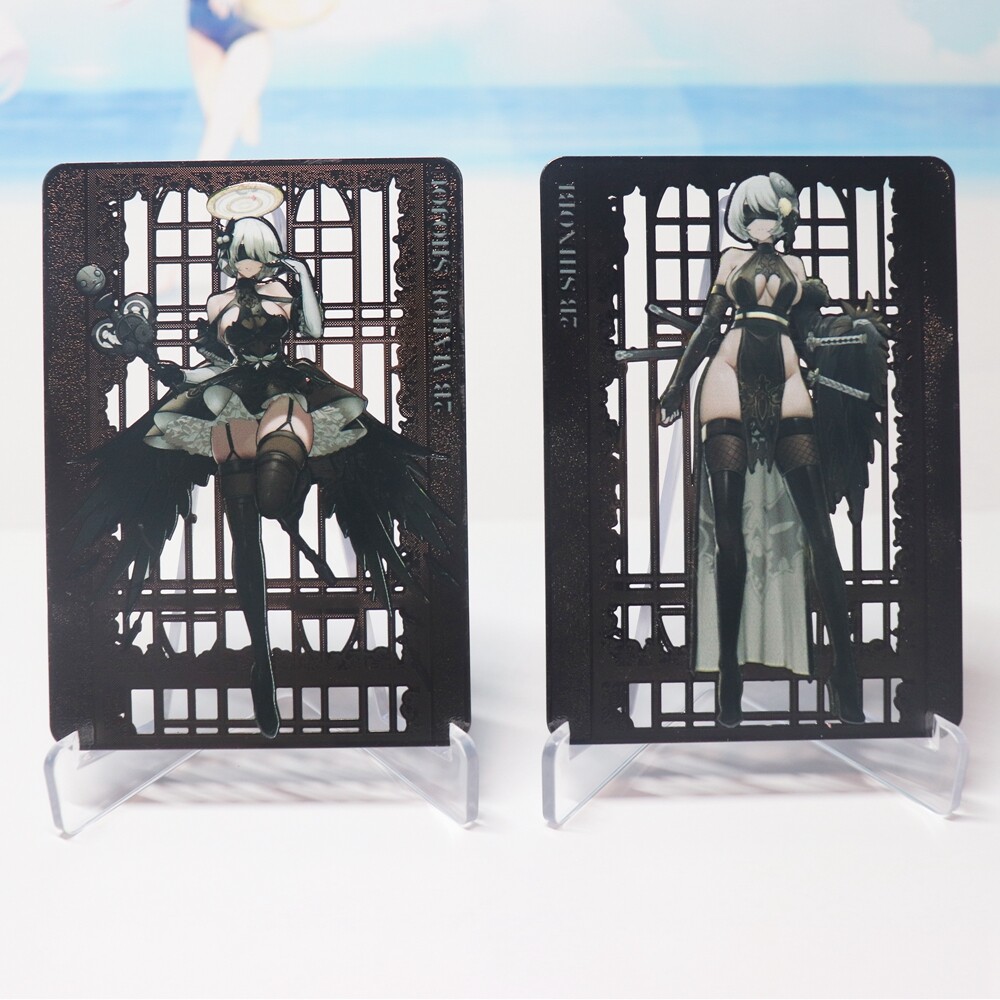 NieR:Automata 2B Anime Metal Card Collection Playing Game
