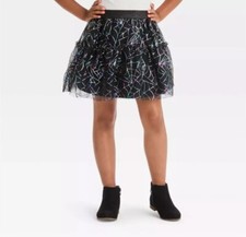 Cat  Jack Tutu Skirt Spider Webs Tiered Skirt Size L 10/12 Spider Web Tutu