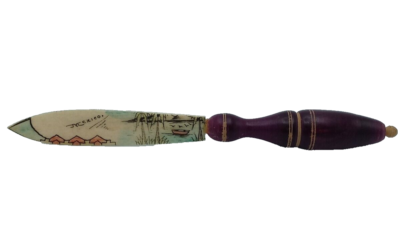 コンポート  アンティーク ハンドペイント Vintage Letter Opener Painted Bone Wood Handle Mexico | eBay