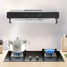 Modern Range Hood Kitchen Hood Vent Grease Separation Range Hood Wall Mounted US