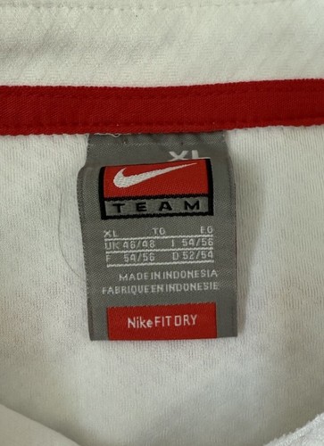 Texas Tech Nike Team Camiseta Adulto XL Blanco Rojo Fútbol Nikefit Manga Corta - Imagen 3 de 7