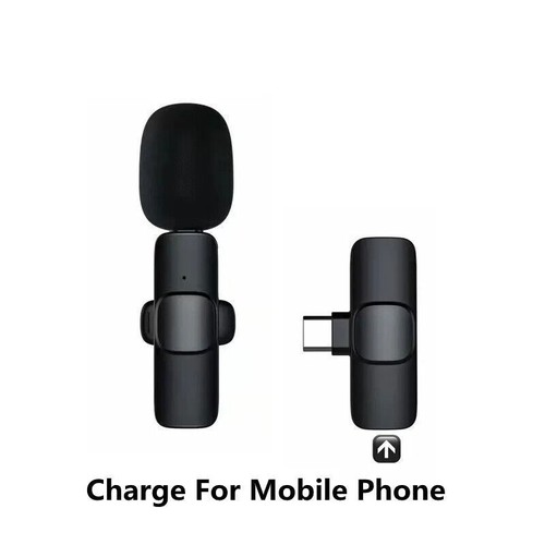 Lavalier Wireless Microphone Audio Video Recording Mini Mic For Android/iphone - Picture 13 of 16