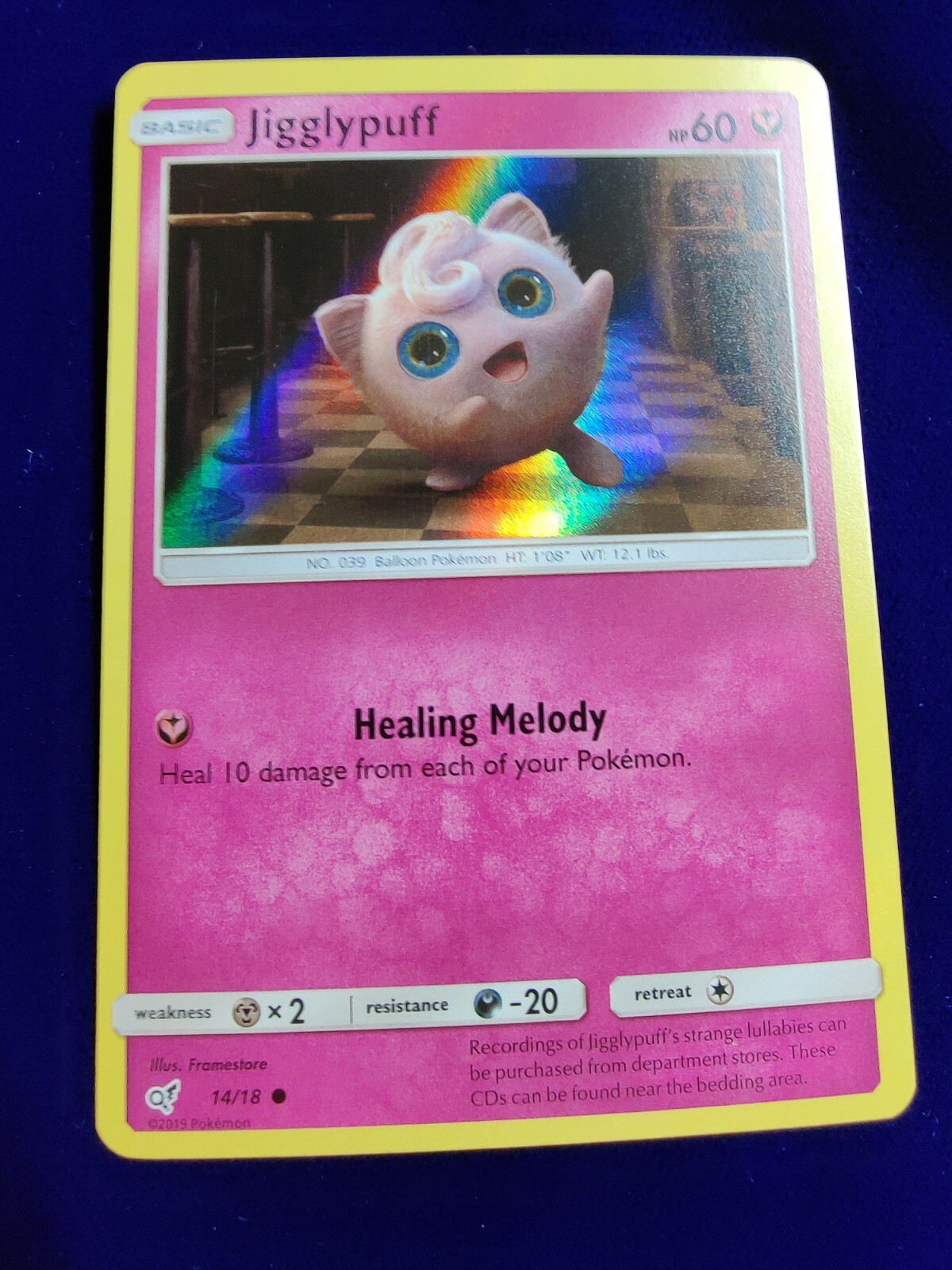 Jigglypuff | Holo | MINT | Detective Pikachu 14/18 | Common | Pokemon