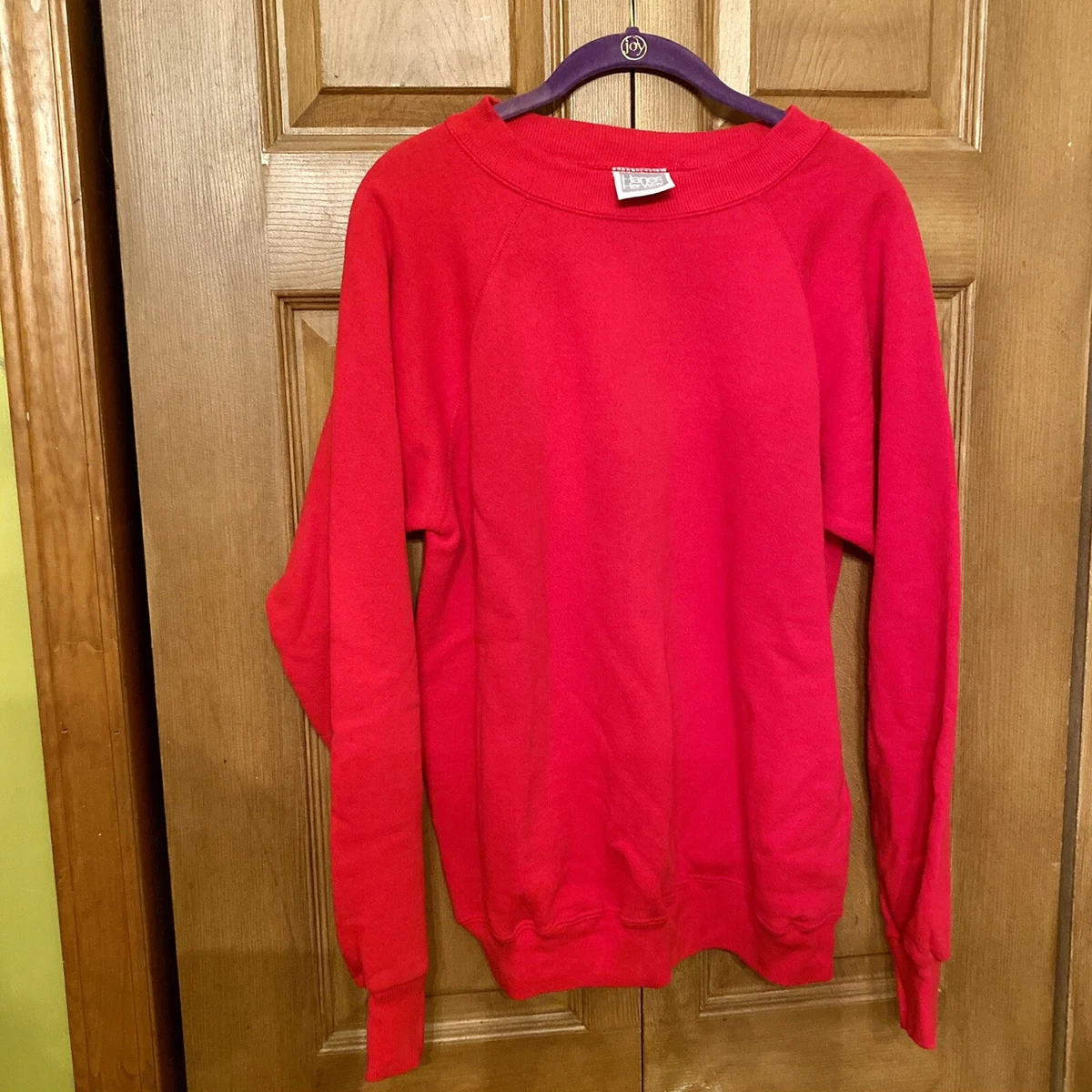 VTG 90's Hanes Her Way Red Crewneck Sweatshirt Sweatpants Set Sz L | eBay