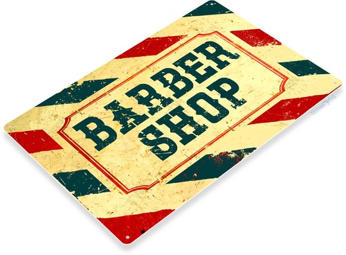 Friseurladen Retro rustikal Friseurstange Metallschild Dekor Salon Salon Blechschild B917 - Bild 2 von 3