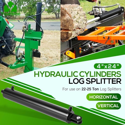 LOG SPLITTER HYDRAULIC CYLINDERS DOUBLE ACTING 4" BORE 24" STROKE 1.75" ROD - Picture 8 of 14