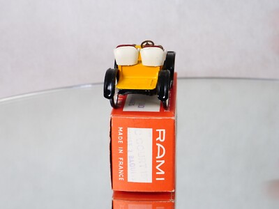 Rami JMK 1:43 Luc Court Course 2 Baquets 1901 - Voiture Miniature Jaune France