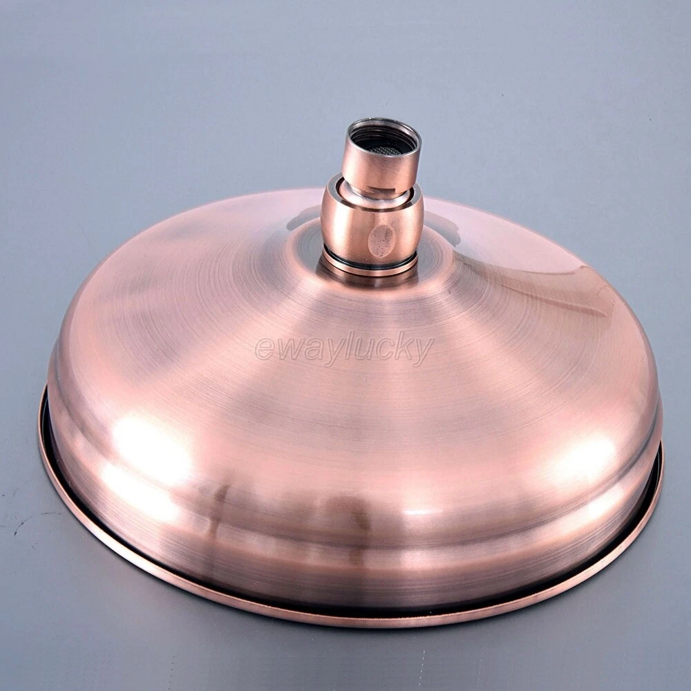 8 inch Round Antique Red Copper Bathroom Rainfall Rain Shower Head wsh258