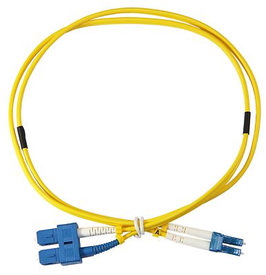 1m LC-SC Duplex 8.3/125um single mode patch cord, UPC polish - FO4SALE