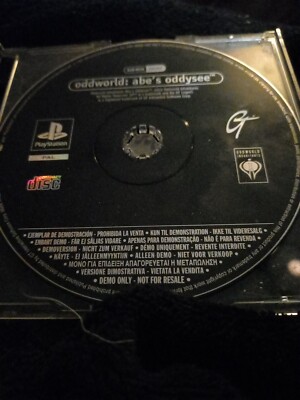 JEU DÉMO JOUABLE PLAYSTATION 1 PS1 FR ODDWORLD ABE