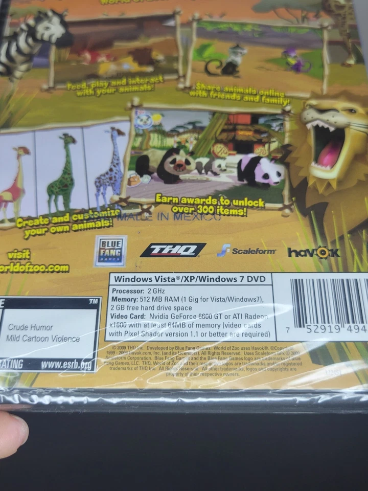 World of Zoo Pc DVD ROM Game Rate E New In Original Packaging - Image 4 of 4