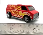 Vintage HOT WHEELS Rare 1983 Red Flames Super Van Speed Machines Die Cast