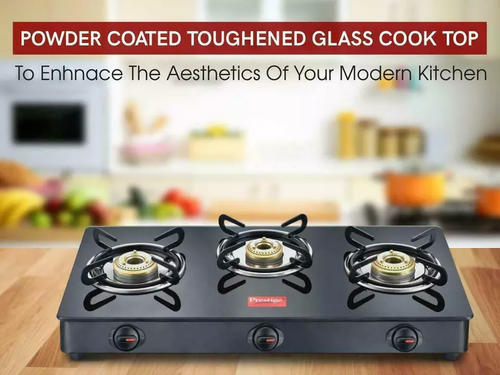 Prestige Iris LP Horno de Gas Negro + Prestige Jade Plato de Vidrio 3Brass - Imagen 9 de 10