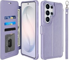 Wallet Case for Galaxy S26 Ultra with RFID Blocking Card Holder, Clove Purple
