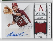 2015 Panini National Treasures#32 Andy Wilkins Materials Signatures #/99