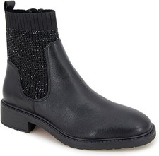 Kenneth Cole REACTION Women's Lambert Jewel Fashion Boot, Black, Size 7.5 M
