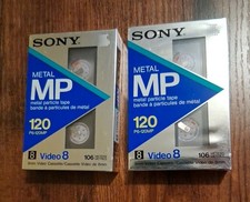 Sony 8mm Video Cassette Tapes Lot Of 2 P6-120MP Sealed In Original Packaging