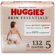 Huggies Skin Essentials Luxury Diapers  - Size 5 - 132ct 0.36 per diaper