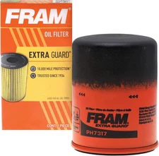 Fram PH7317 Extra Guard 10K Mile Change Interval Spin-On Oil Filter black