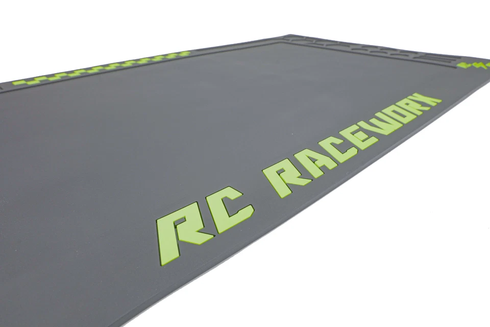 RC Raceworx Worx Pit Mat in Black and Green - 18x36 - Image 2 of 4