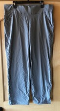 Womens Columbia Gray Nylon Blend Pull On Joggers Pants XL