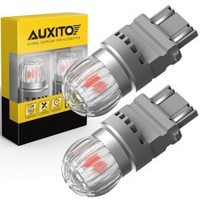 Pair AUXITO Red Light 3156 LED 3157 Brake Tail Parking 3457 Super Bulbs Bright