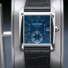 Cartier Tank MC WSTA0010 Blue Dial 44mm 2017 Box & Papers 4
