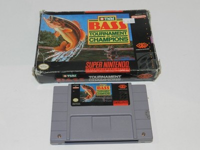 TNN Bass Tournament Of Champions Super Nintendo SNES Game w/ Box Boxed