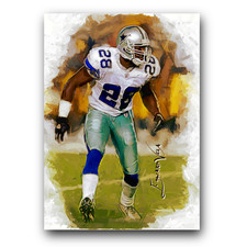 Darren Woodson #3 Art Card Limited 30/50 Edward Vela Signed (Dallas Cowboys)