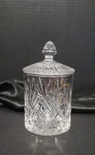 Vintage Signature's Crystal Essex Lidded Jar Canister Candy Dish