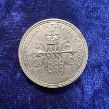1989 £2 Two Pound Coin the Tercentenary  of the Bill of Rights   Coin