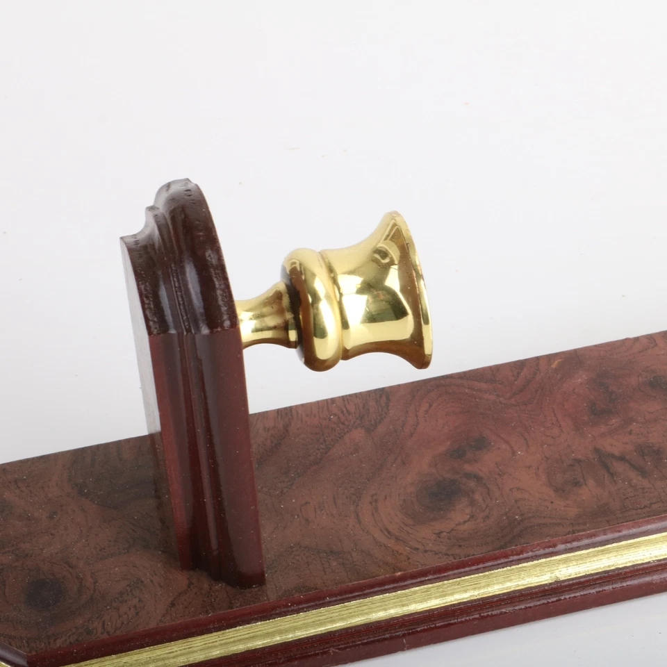 Wall Sconce Candle Stick Holder Brown Wood Metal Holder - Image 3 of 4
