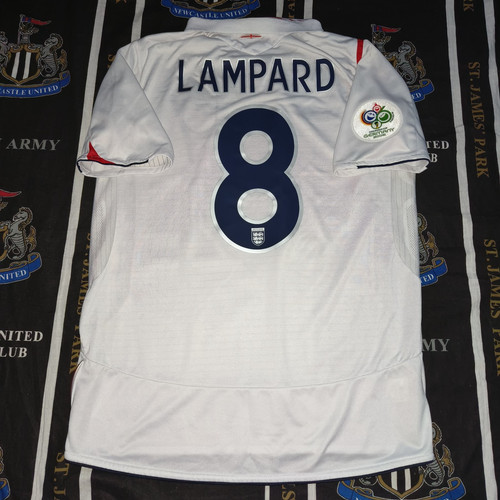 England Home Football Shirt Jersey 2005 2006 2007 Umbro Frank Lampard Size M