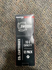 DIVERSITECH. P/N: GGC-12. SWOOSH 12 PACK OF 16G DRAIN GUN CO2 CARTRIDGES. 800PSI