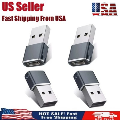 USB to Type C Connecter Plug Adapter for iPhone 16 15 14 13 Pro Max Samsung