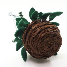 Type A 2 PCS 1/12 Scale Dollhouse Hanging Plant Fade Resistance Miniature N