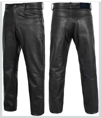 ALPHA CYCLE GEAR FULL GRAIN LEATHER JEANS MENS SZ 42