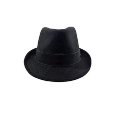 All American Stetson Wool Blend Grey Fedora Hat Large