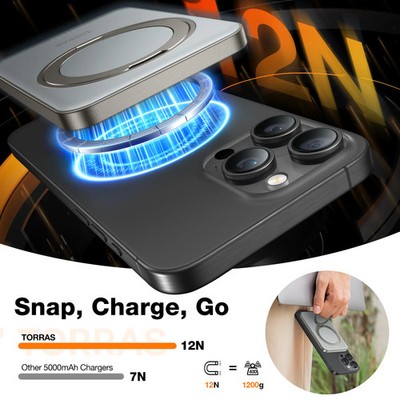 TORRAS - Ostand Magnetic Power Bank 5000mAh with 360