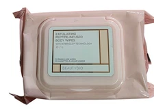 BeautyBio Exfoliating Peptide Infused Body Wipes 30 Single Use Wipes NEW+SEALED