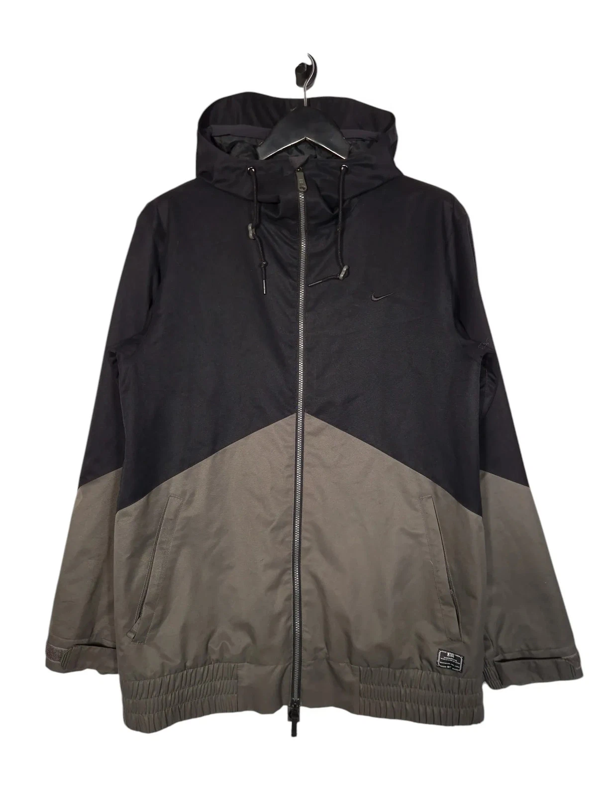 Nike Storm-Fit Rain Jacket Size Medium Men's In Black Hooded Coat