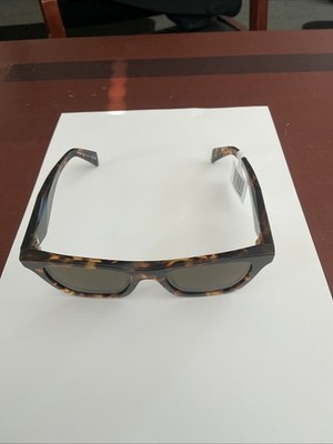 PRADA Sunglasses Brown PR C07S 14L09Z Tortoise Square Gold Logo